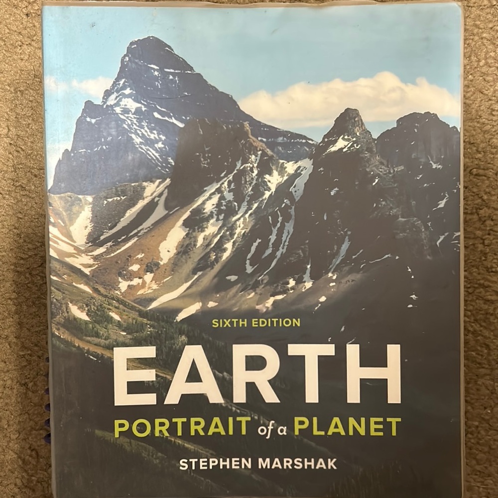 Earth Portrait of a Planet by Stephen Marshak, 6th edition